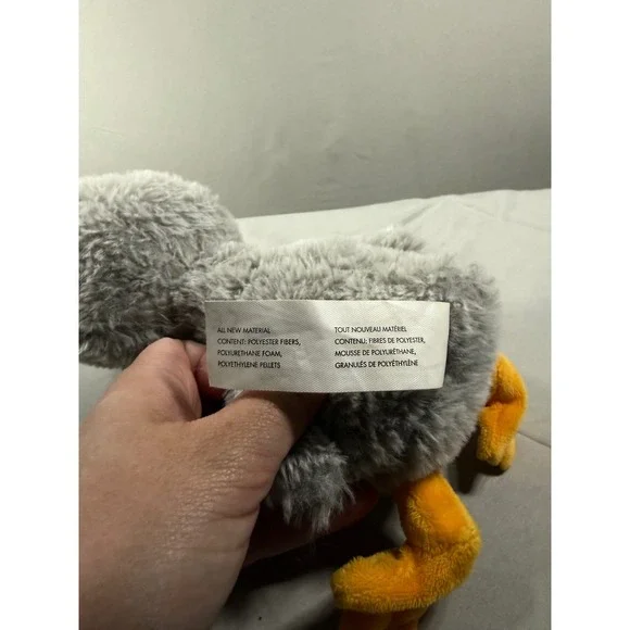 Compendium Live Inspired Gray Duckling Plush Stuffed Animal Orange Beak Feet - Picture 4 of 4